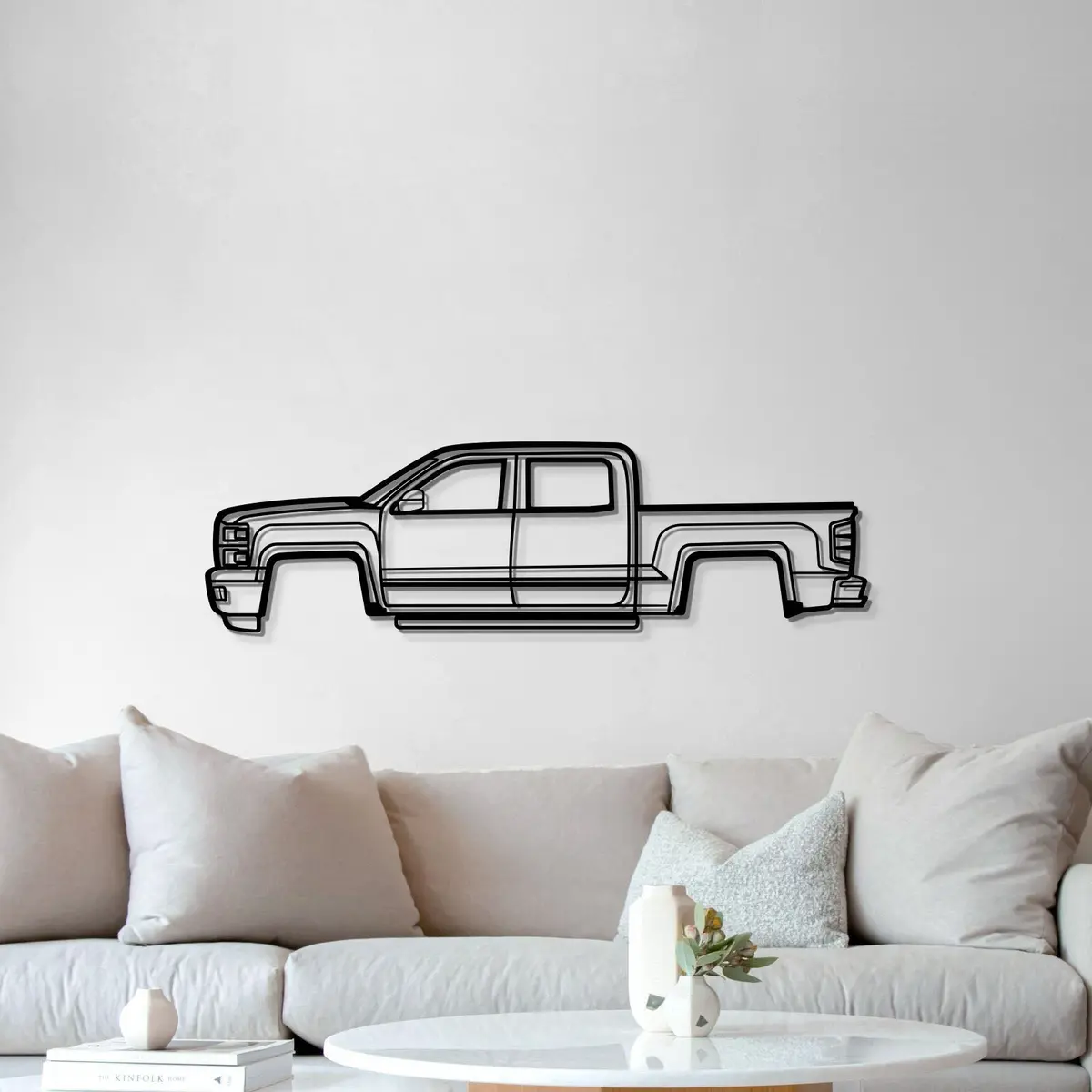 2015 Silverado 1500 Metal Car Wall Art - Mt0540 5