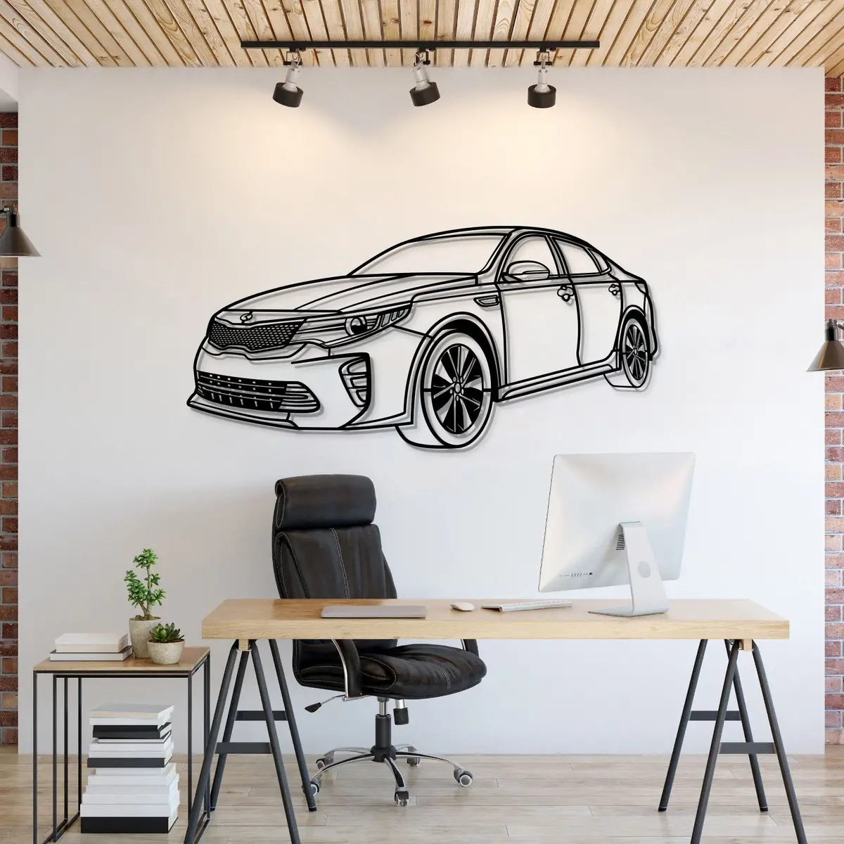 2016 Optima Perspective Metal Car Wall Art - Mt1165 1