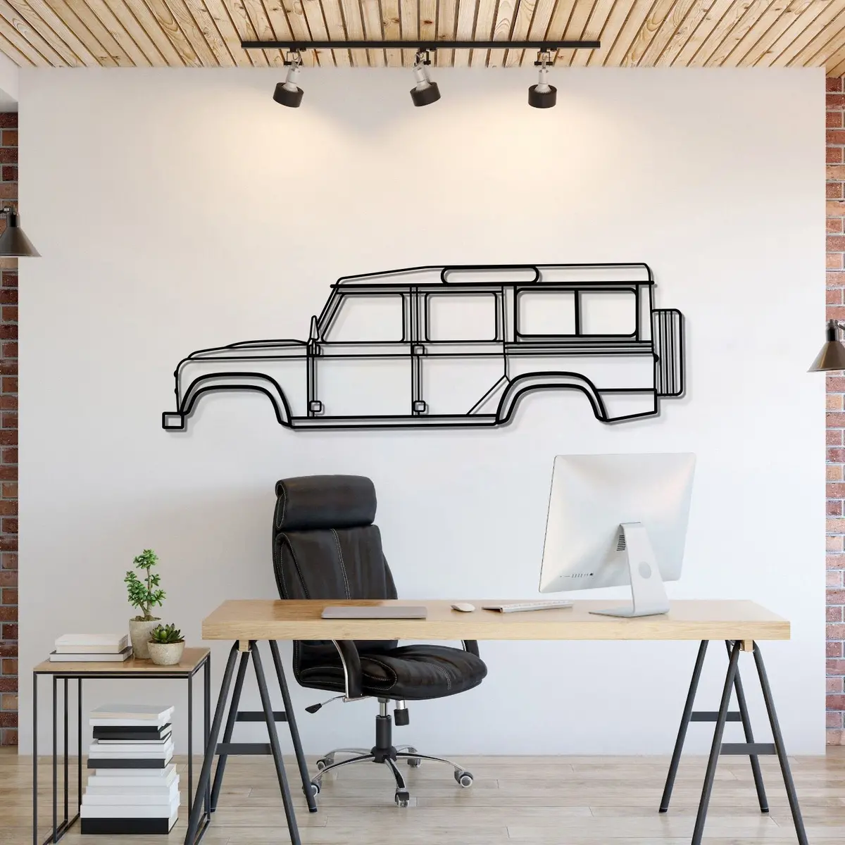 2016 Defender 110 Metal Car Wall Art - Mt0561 1