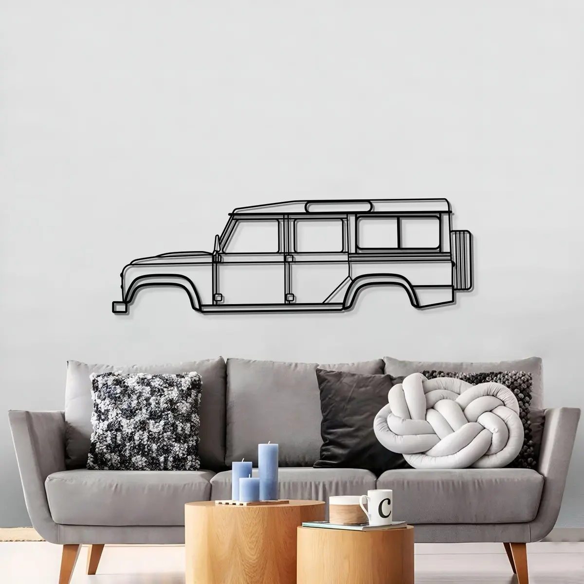 2016 Defender 110 Metal Car Wall Art - Mt0561 3