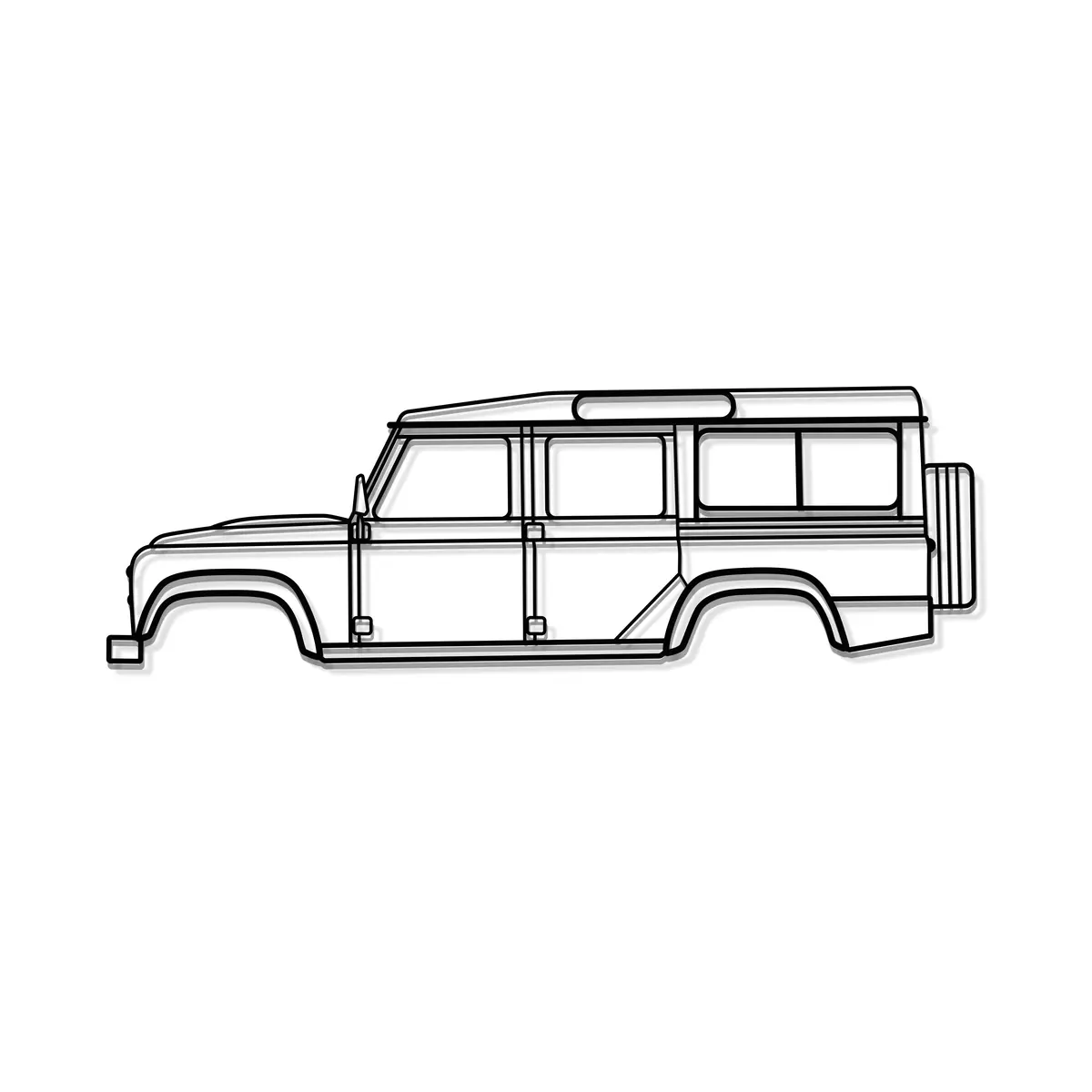 2016 Defender 110 Metal Car Wall Art - Mt0561 8