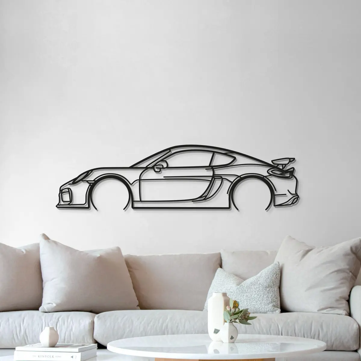 2016 Cayman Gt4 981 Metal Car Wall Art - Mt0897 5