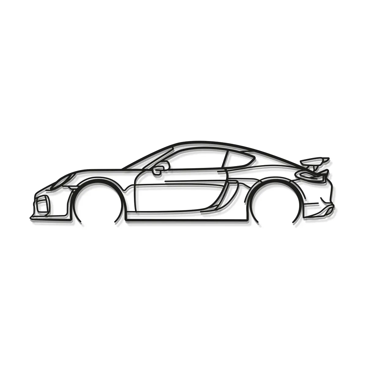 2016 Cayman Gt4 981 Metal Car Wall Art - Mt0897 8