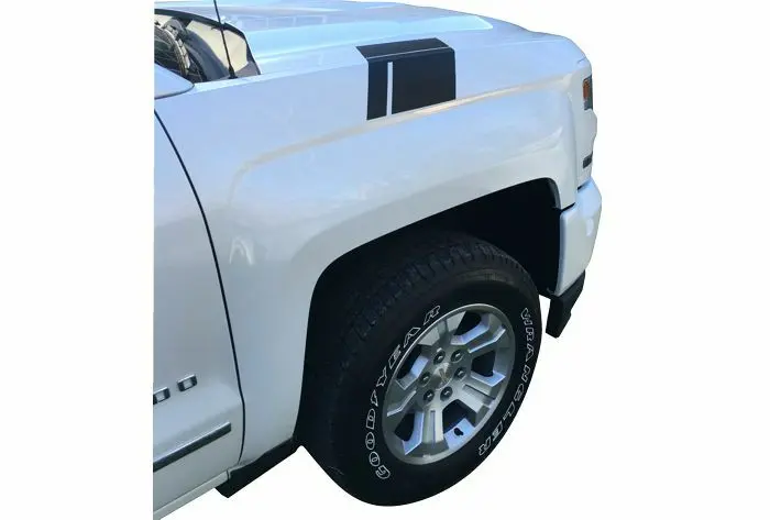 Hash Mark Decal Stripes - 2016 2017 2018 Silverado 1500 1