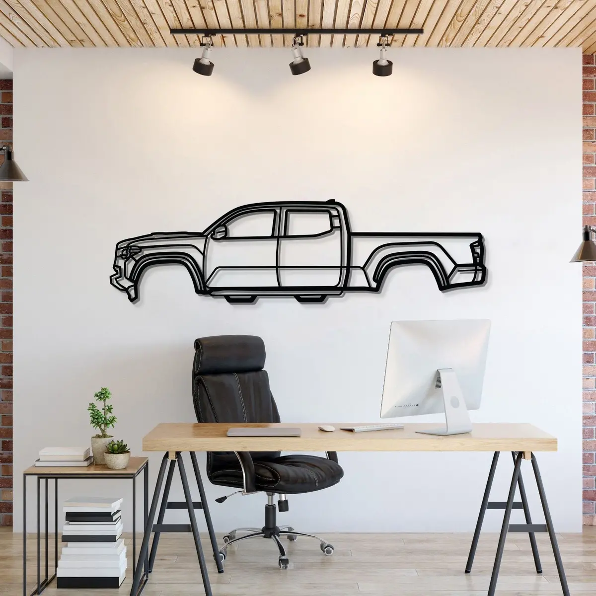 2016 Tacoma 3Rd Gen Metal Car Wall Art - Mt0571 1
