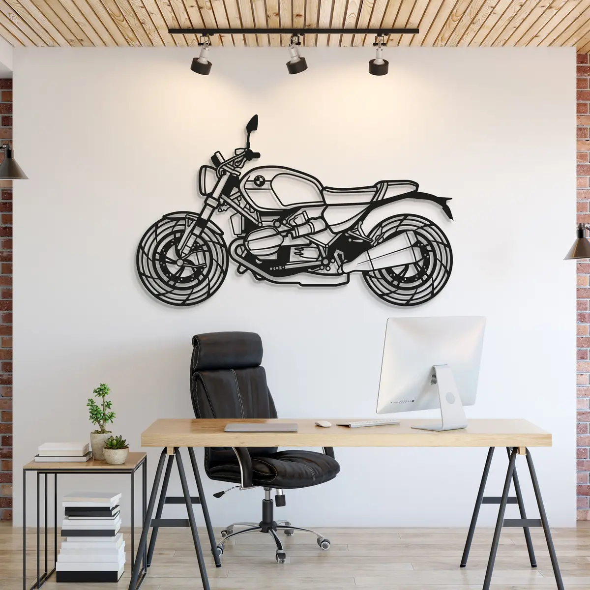2017 R Nine T Metal Motorcycle Wall Art - Mt1384 1