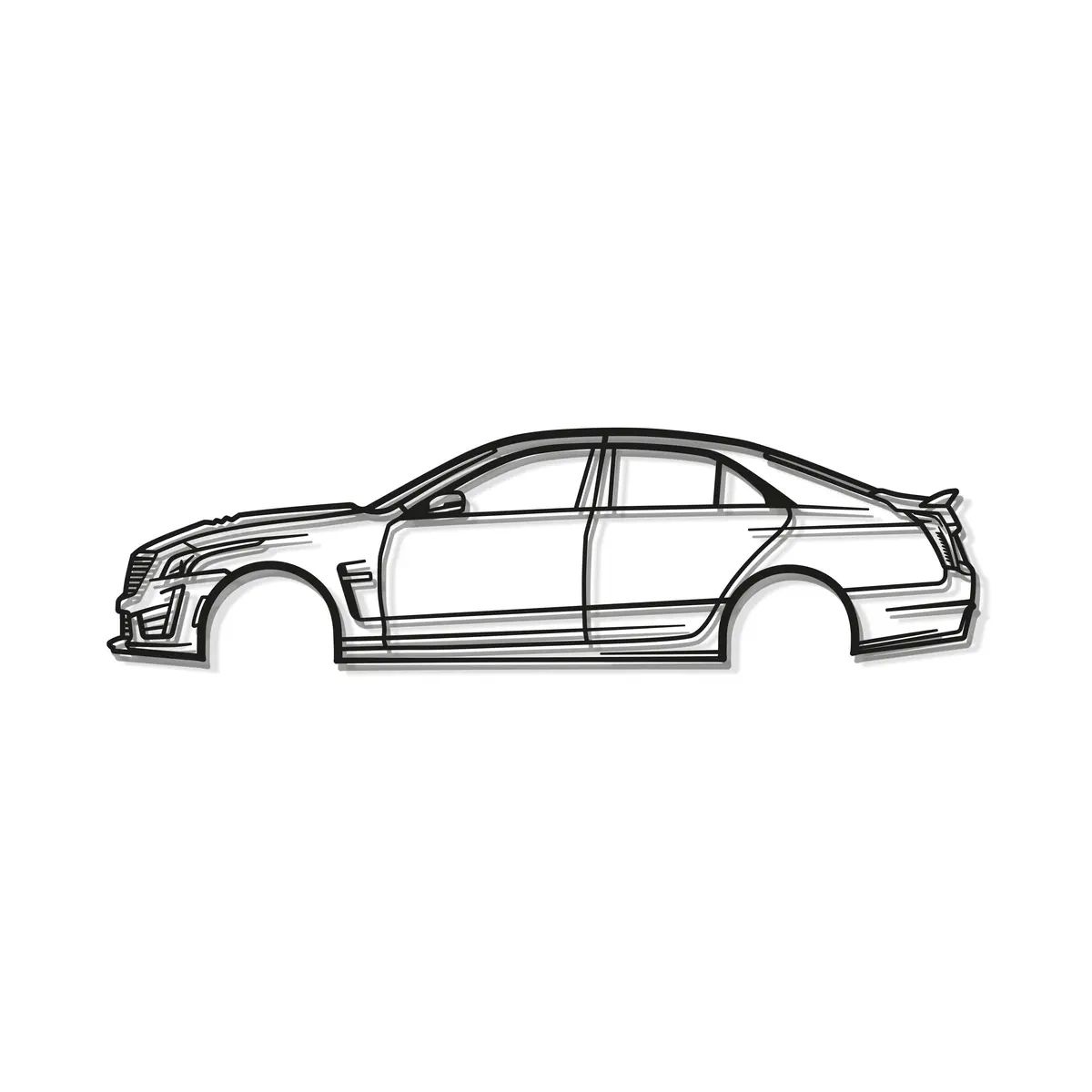 2017 Cts-V Metal Car Wall Art - Mt0587 8