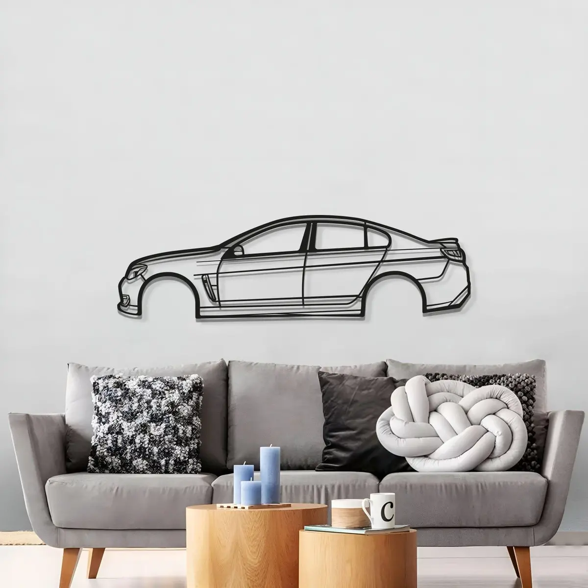 2017 Commodore Ssv Metal Car Wall Art - Mt0585 3