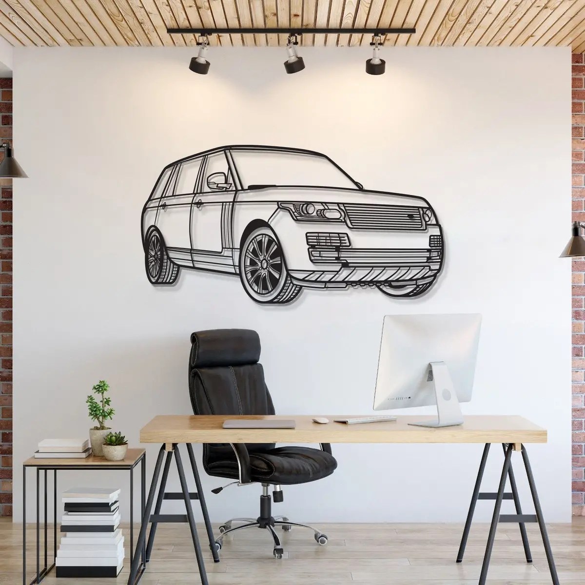 2017 Range Rover Perspective Metal Car Wall Art - Mt1122 1