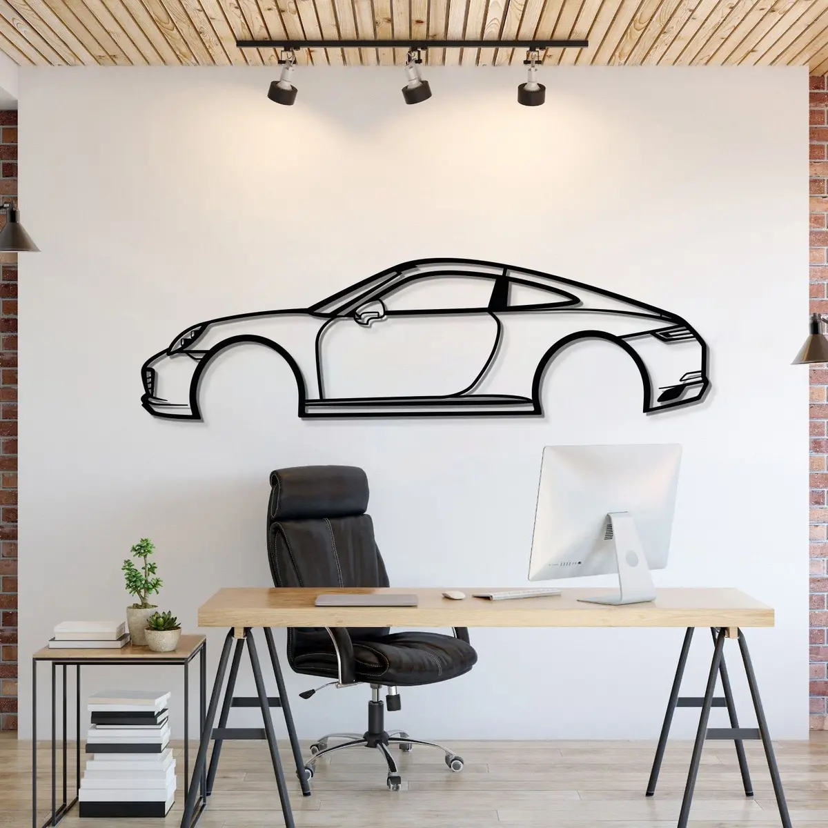 Carrera 911 Metal Car Wall Art - Mt0577 1
