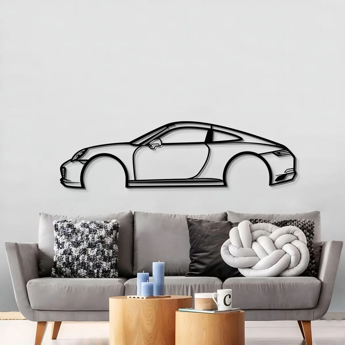 Carrera 911 Metal Car Wall Art - Mt0577 3