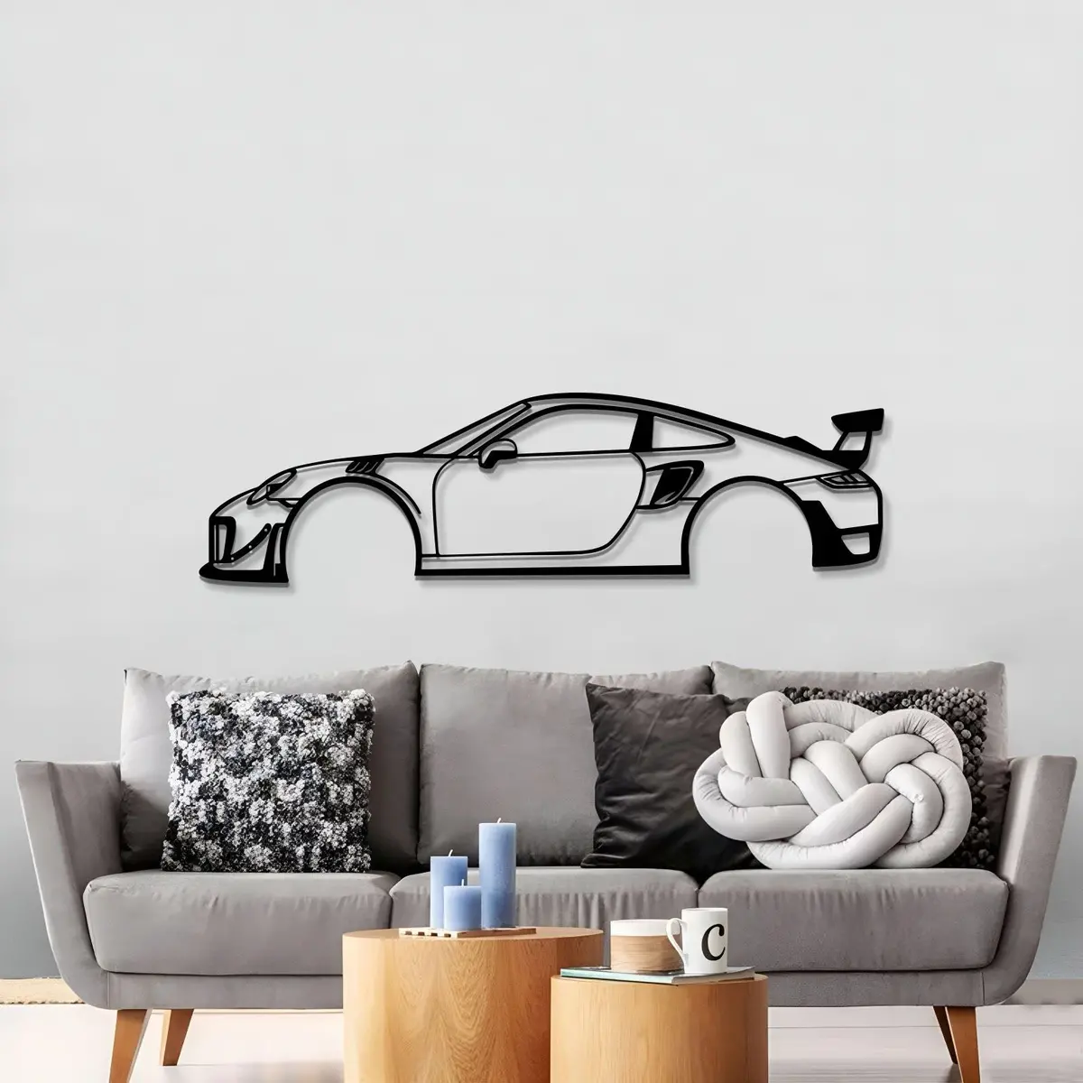 911 Gt2 Rs Metal Car Wall Art - Mt0646 3
