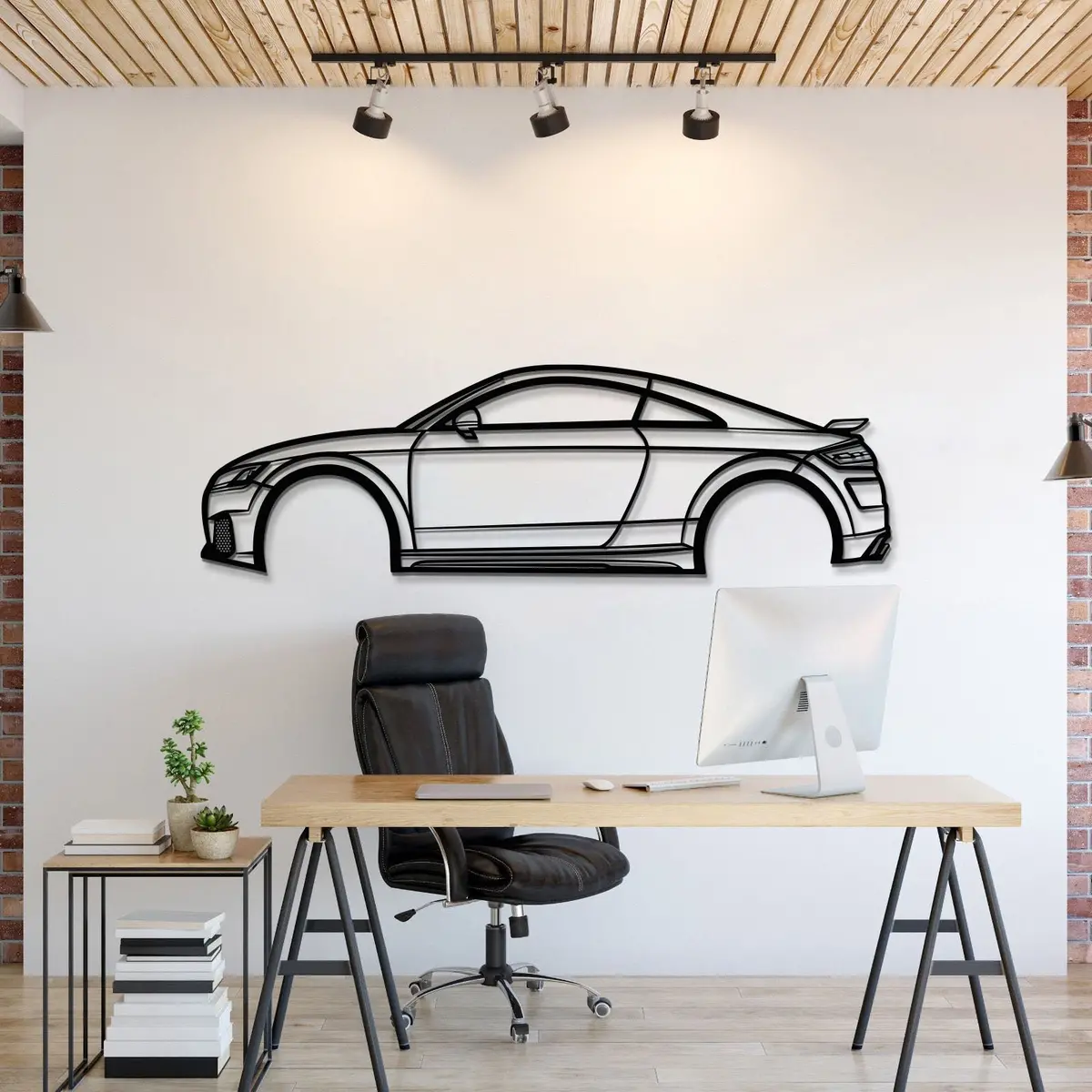2018 Tt Rs Metal Car Wall Art - Mt0634 1