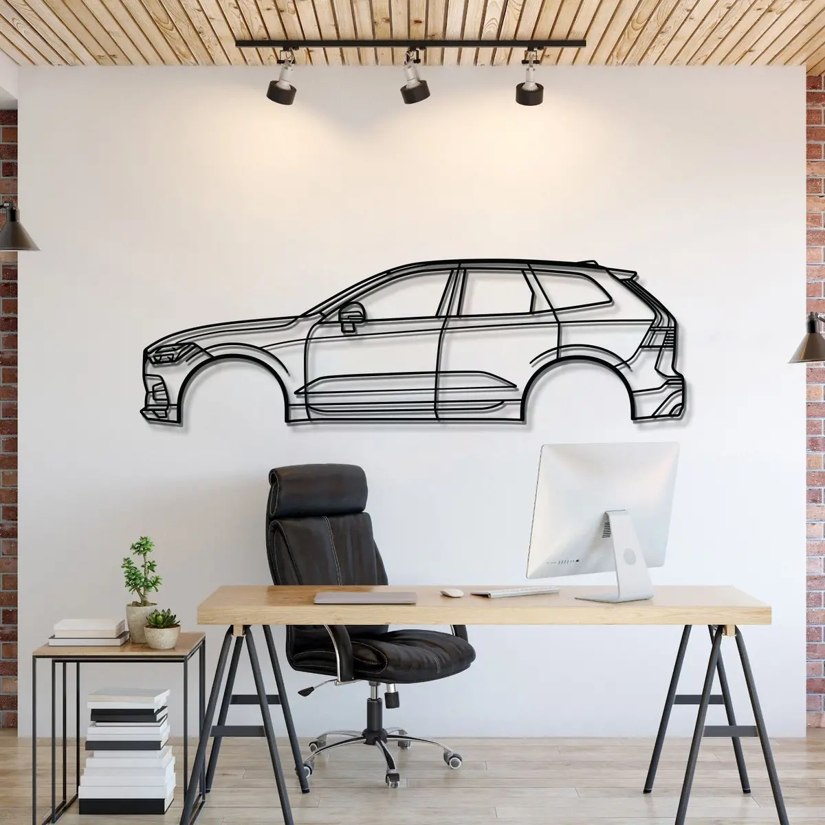 2018 Xc60 2Nd Gen Metal Car Wall Art - Mt0639 1