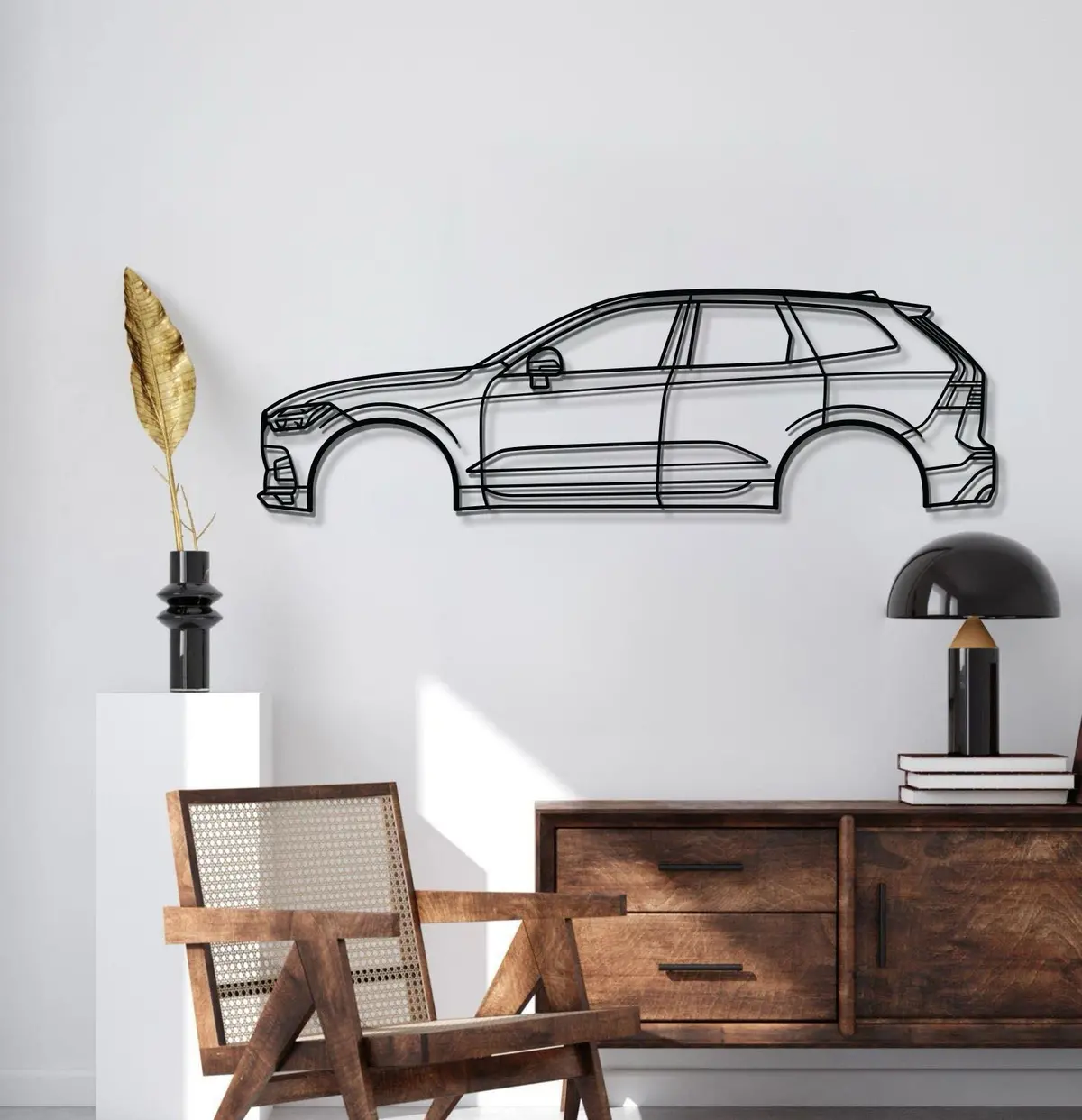 2018 Xc60 2Nd Gen Metal Car Wall Art - Mt0639 2
