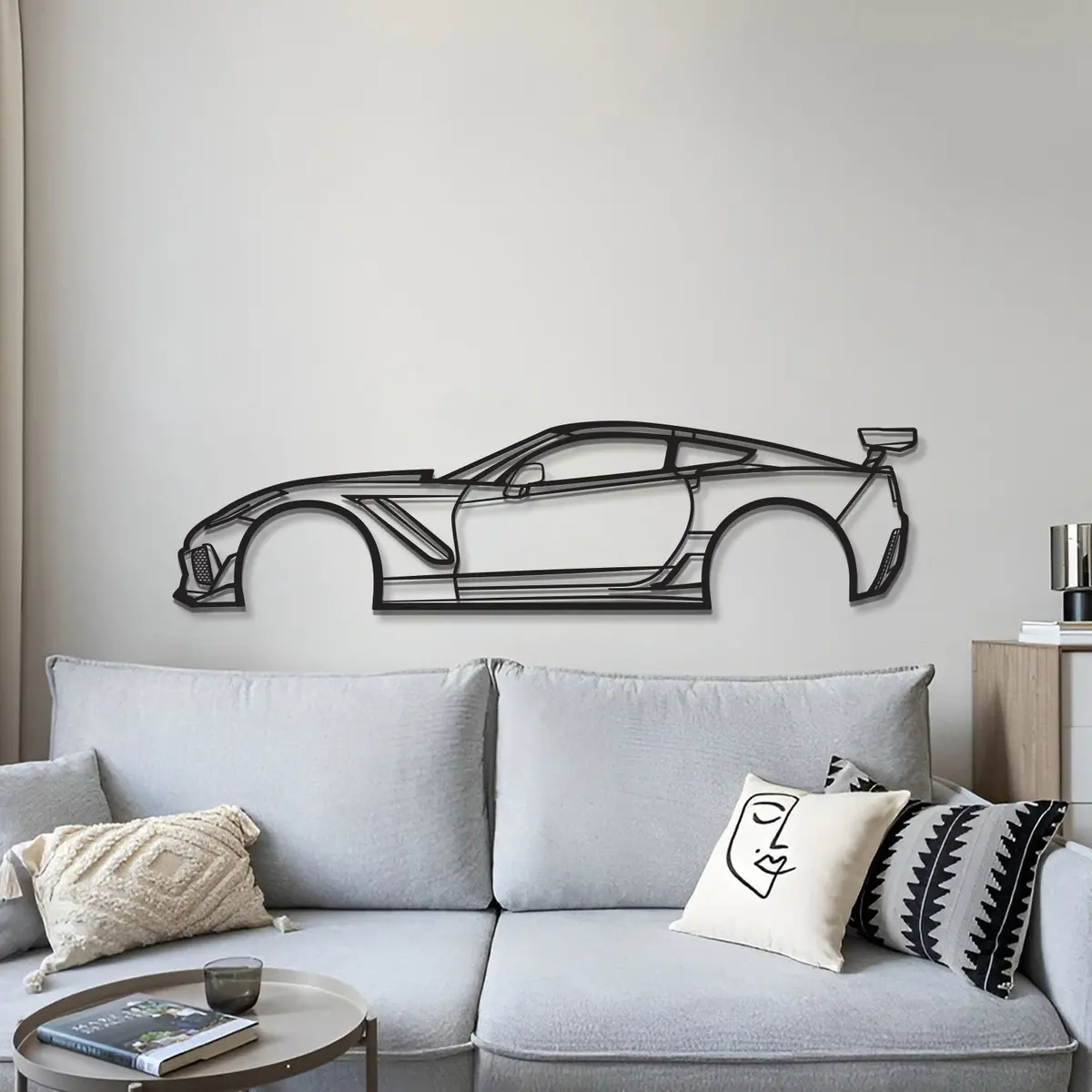 2019 Corvette Zr1 3Zr Metal Car Wall Art - Mt0653 4