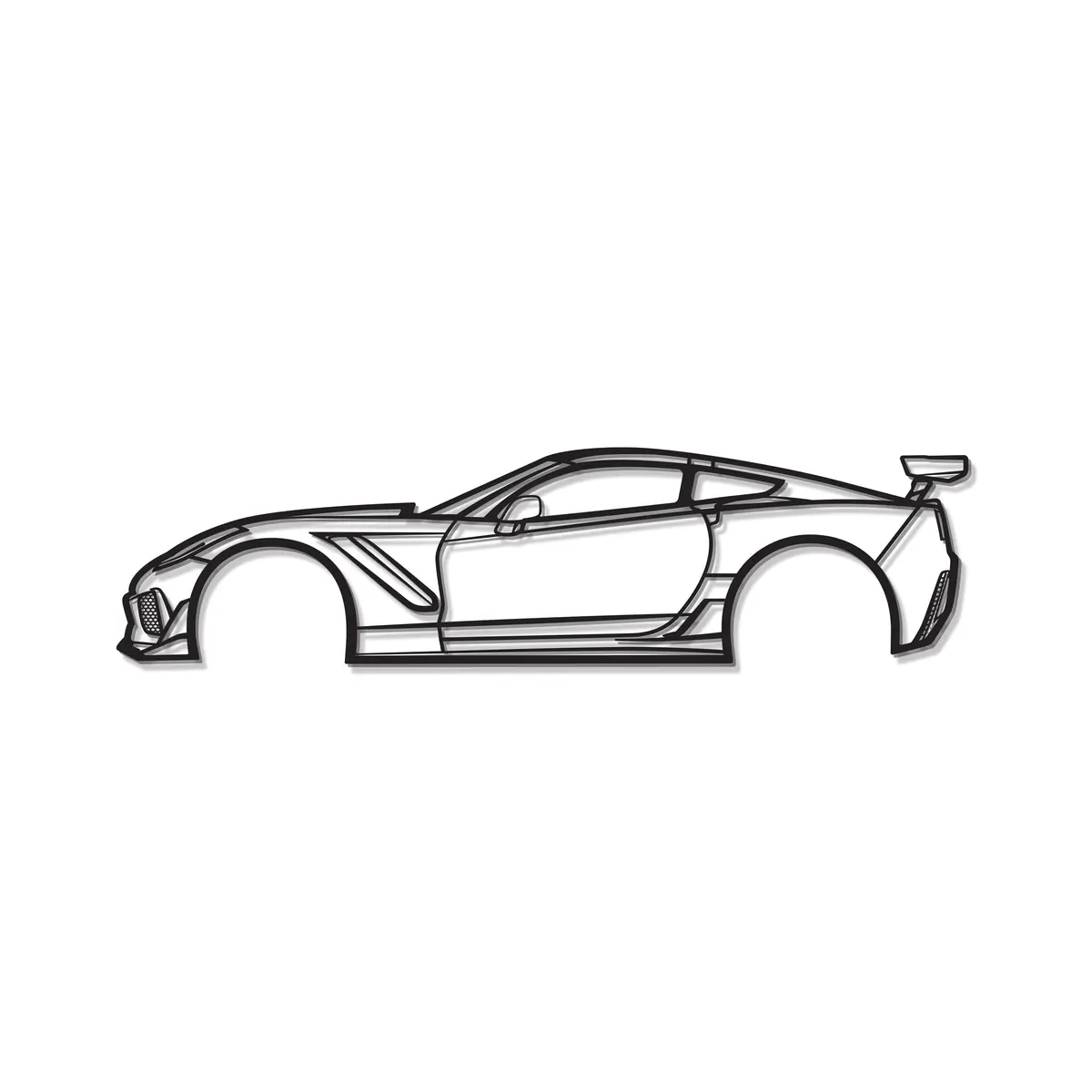 2019 Corvette Zr1 3Zr Metal Car Wall Art - Mt0653 8