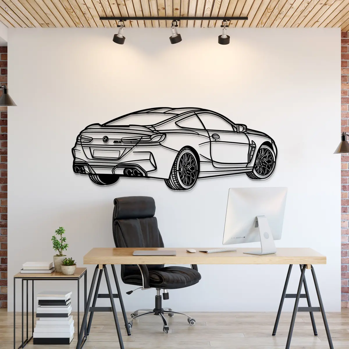2020 M8 Competition Perspective Metal Car Wall Art - Mt1144 1