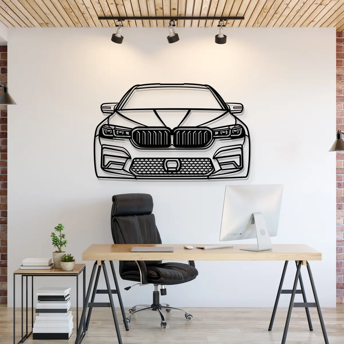 2021 M5 Competition Front View Metal Car Wall Art - Mt1325 1