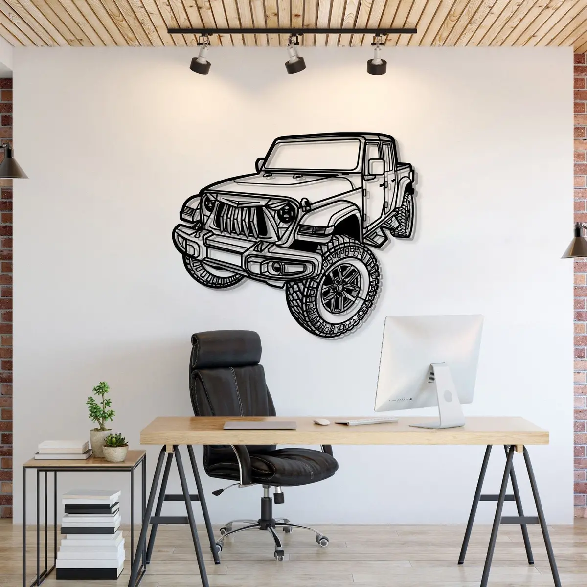 2021 Gladiator Perspective Metal Car Wall Art - Mt1279 1