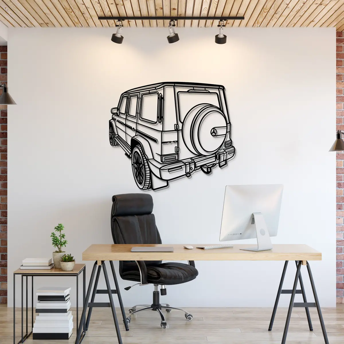 2021 G Class Perspective Metal Car Wall Art - Mt1175 1