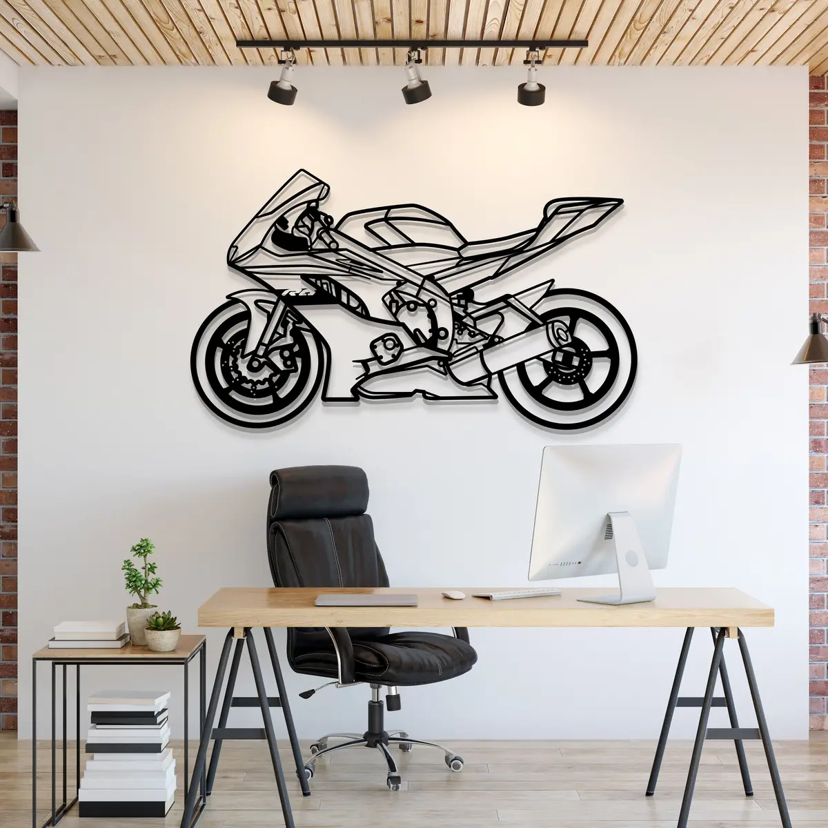 2021 Yzf R-6 Metal Motorcycle Wall Art - Mt1422 1
