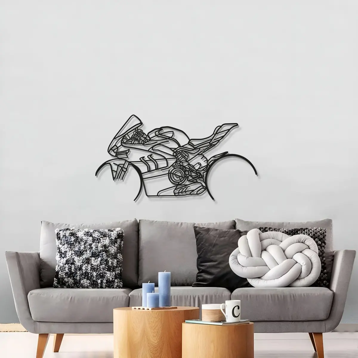 V4sp Metal Motorcycle Wall Art - Mt1105 3