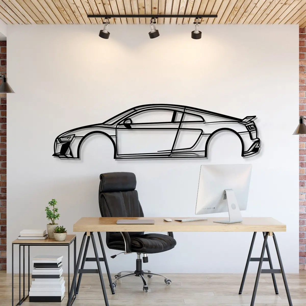 2022 R8 Metal Car Wall Art - Mt0809 1
