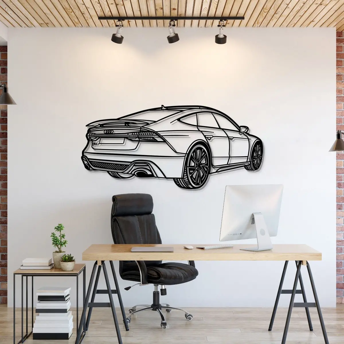 2022 Rs7 Perspective Metal Car Wall Art - Mt1139 1