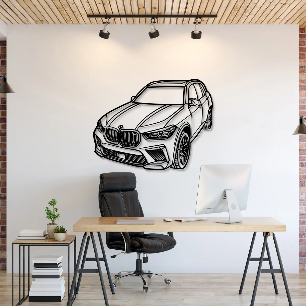 2022 X5 M Perspective Metal Car Wall Art - Mt1240 1