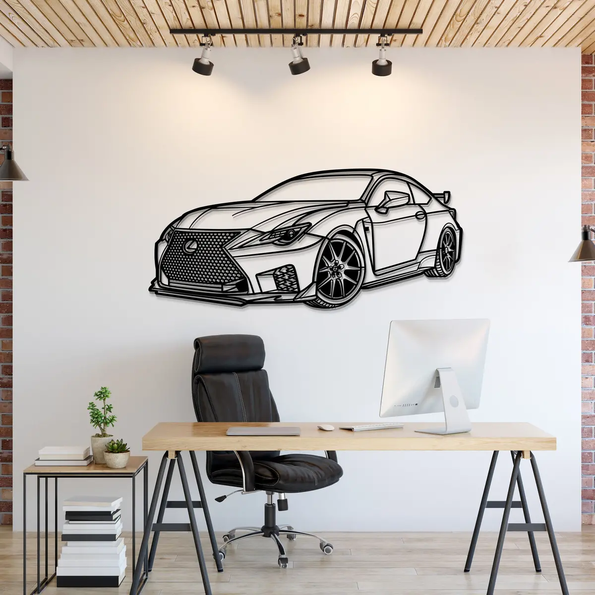 2022 Rc F Perspective Metal Car Wall Art - Mt1168 1