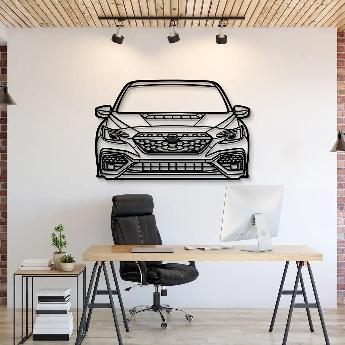 2022 Wrx Front View Metal Car Wall Art - Mt1373 1
