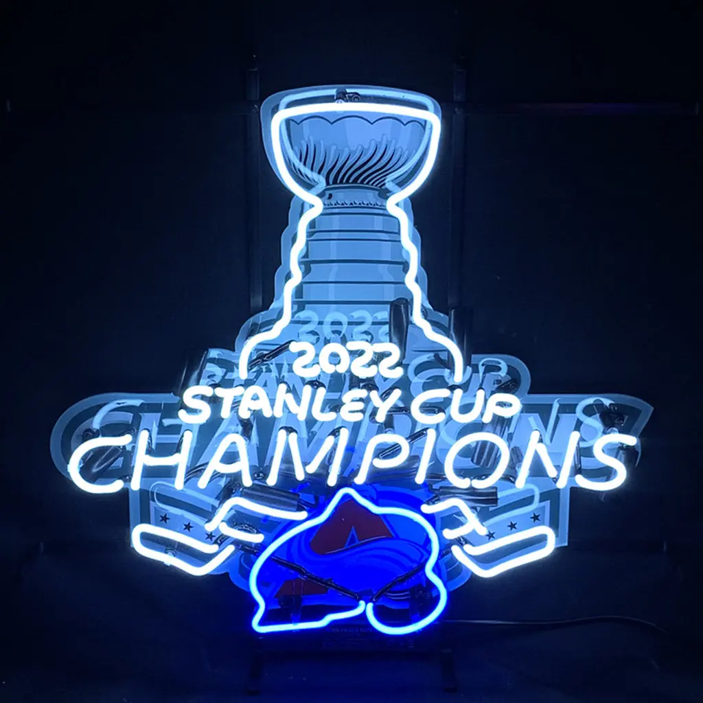 2022 Stanley Cup Champions Colorado Avalanche Neon Signs Light 1