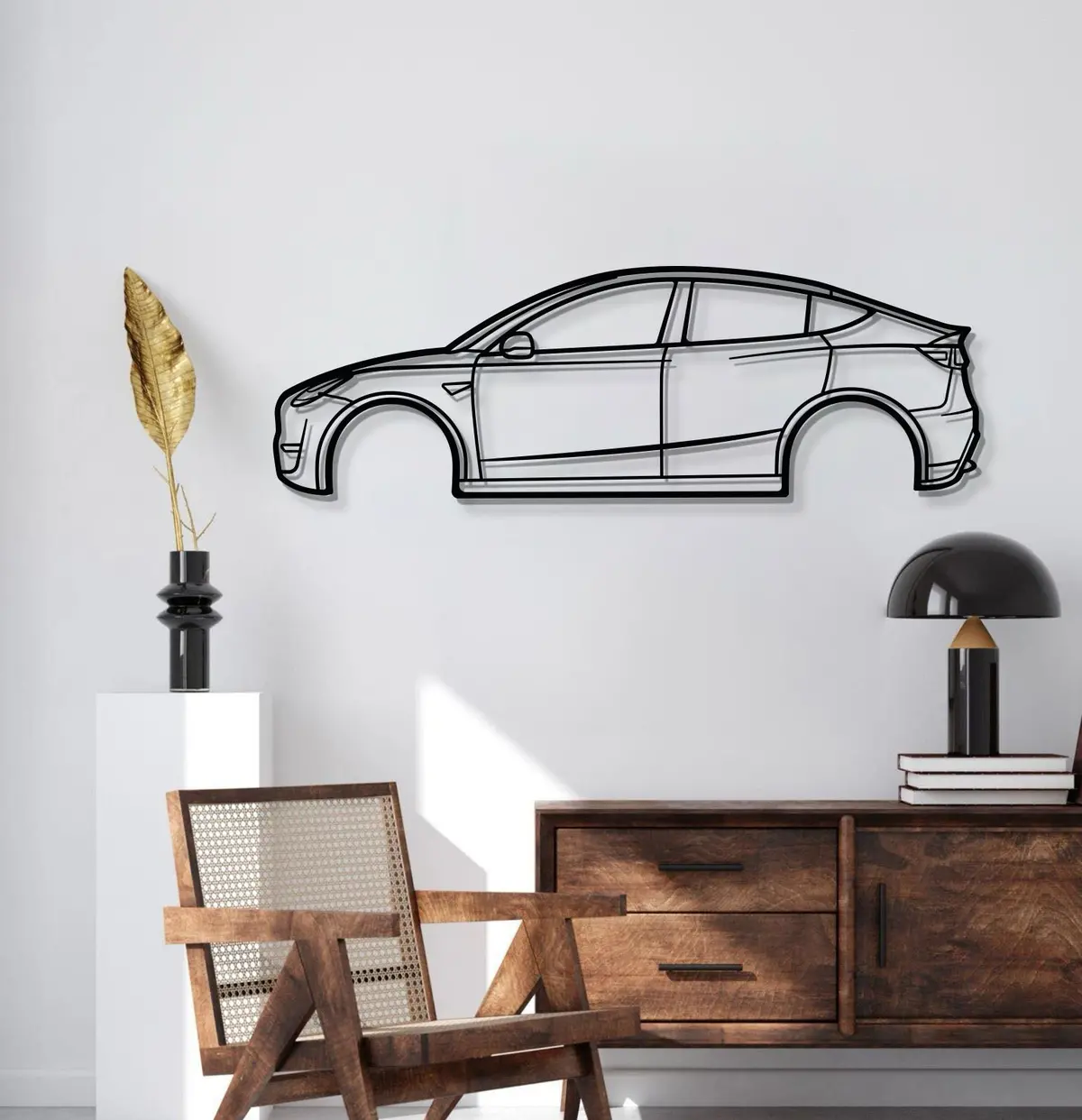 2022 Model Y Metal Car Wall Art - Mt0798 2