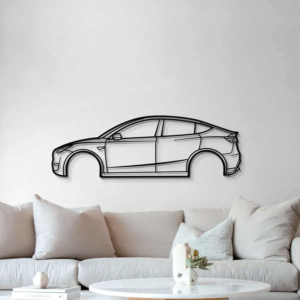 2022 Model Y Metal Car Wall Art - Mt0798 5
