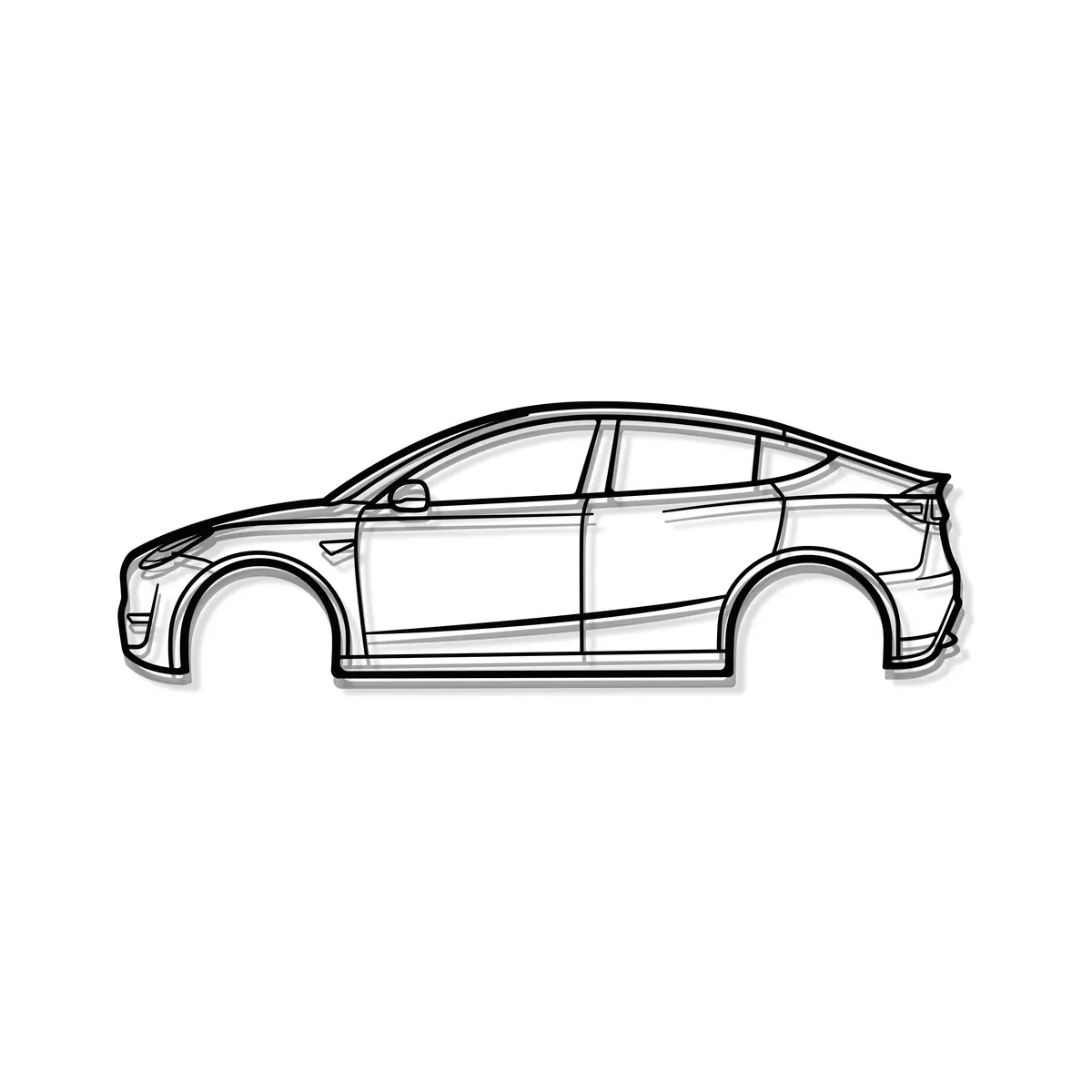 2022 Model Y Metal Car Wall Art - Mt0798 8