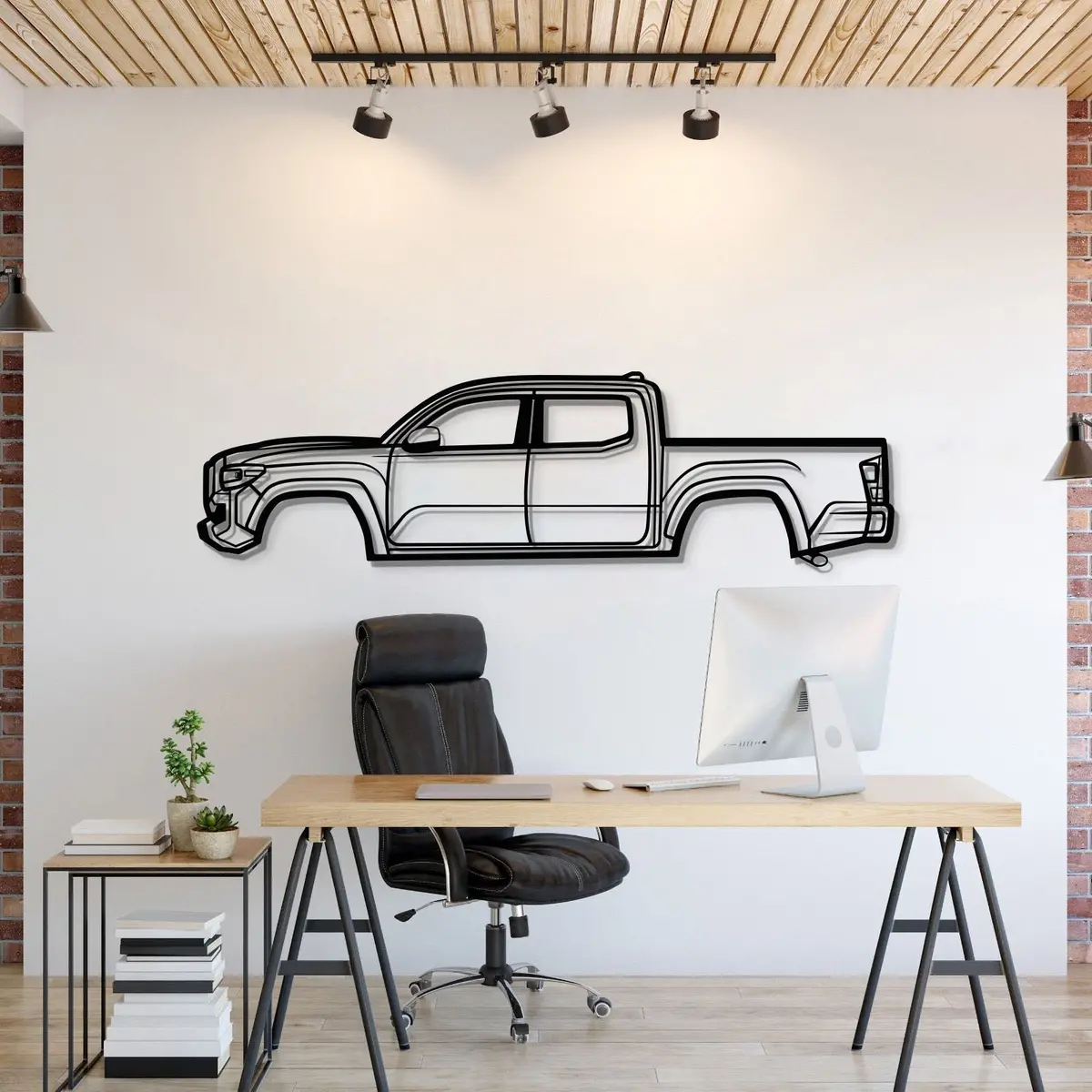 2022 Tacoma Metal Car Wall Art - Mt0815 1