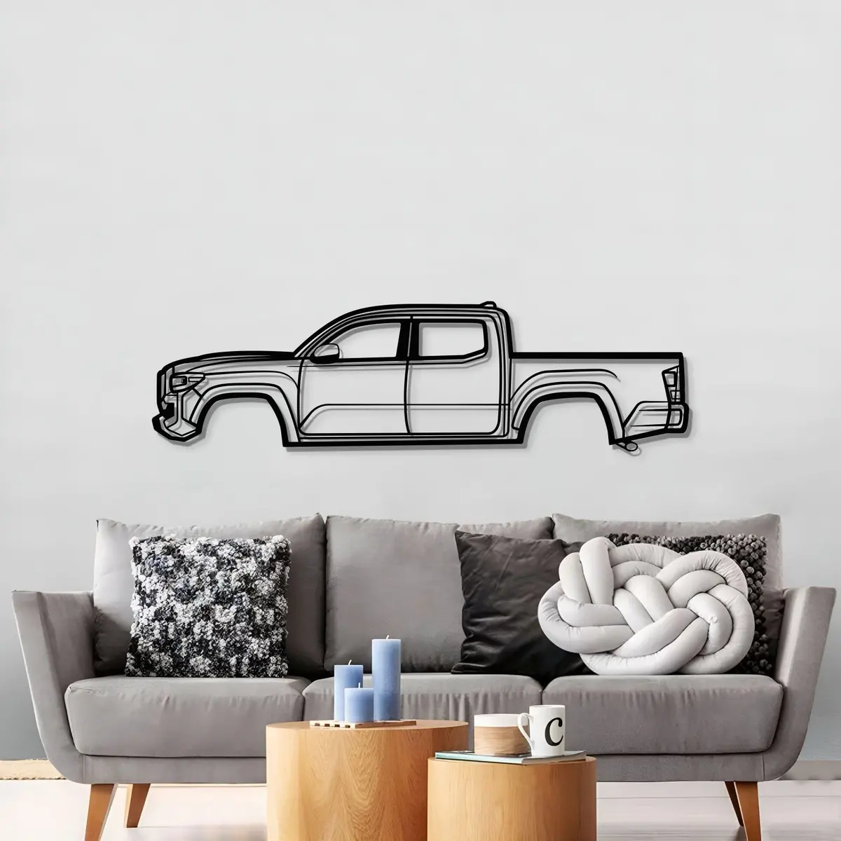 2022 Tacoma Metal Car Wall Art - Mt0815 3