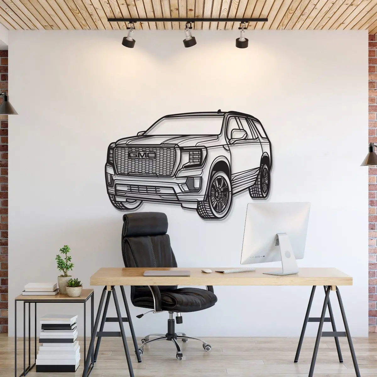 2023 Yukon Denali Ultimate Perspective Metal Car Wall Art - Mt1207 1