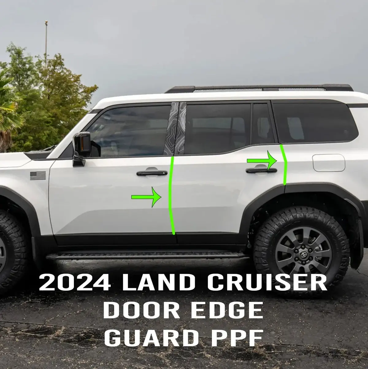 Expert Door Edge Protection Film (Clear Ppf) - 2024+ Land Cruiser 1