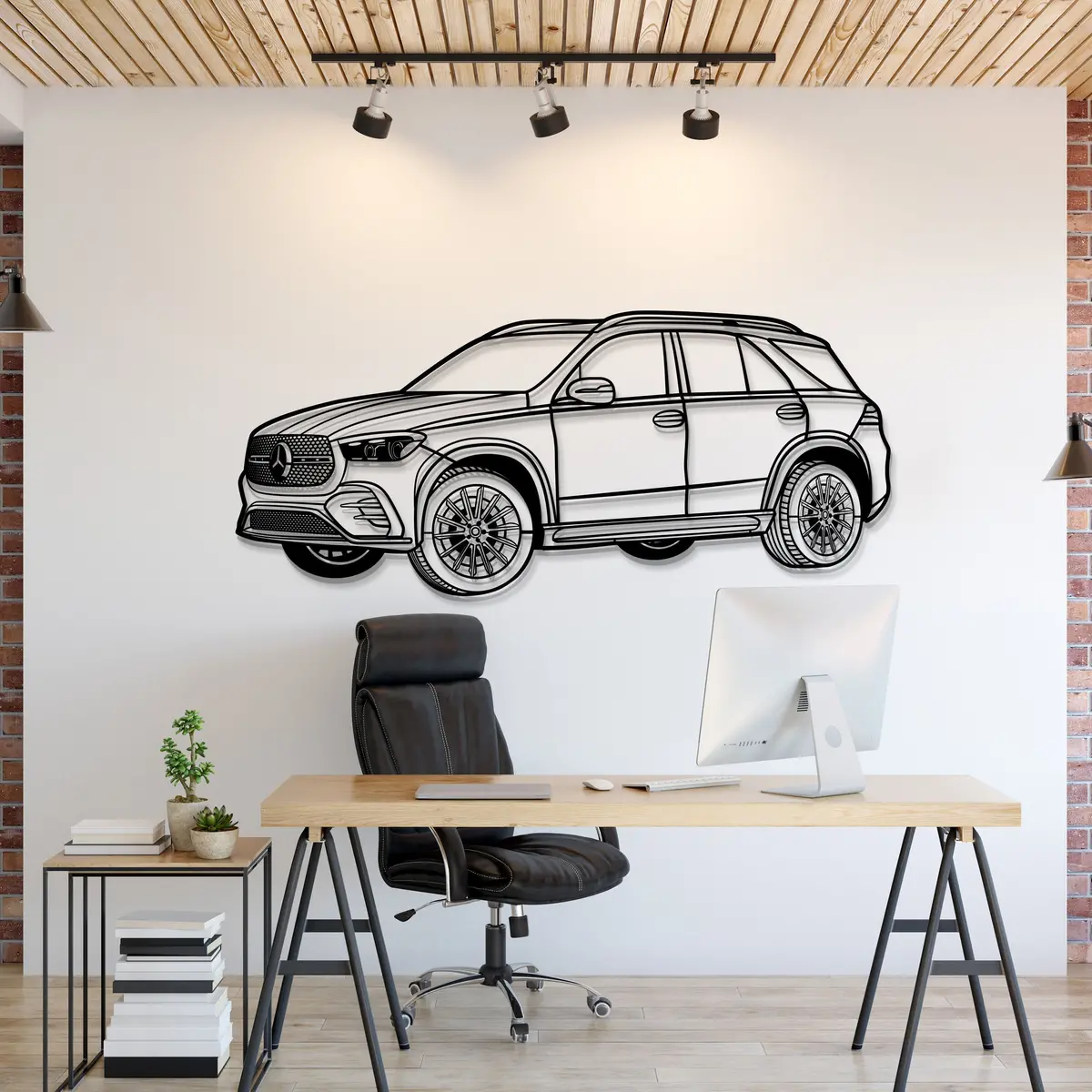 2024 Gle 350 Perspective Metal Car Wall Art - Mt1319 1