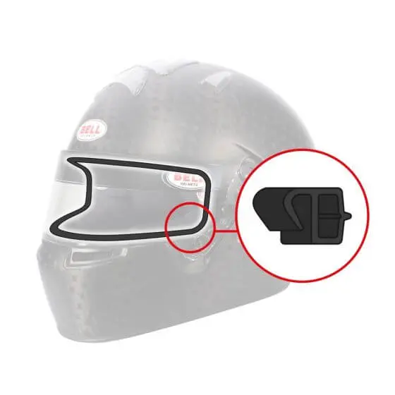 Bell | Visor Edge (77 Cm) | Helmet Eyeport - Rubber Kit Replacement 1