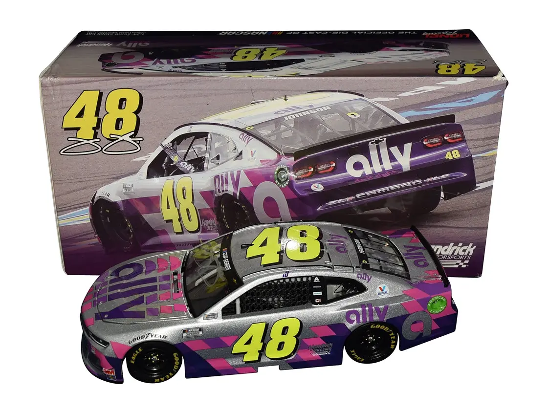2X Autographed 2020 Jimmie Johnson & Rick Hendrick #48 Ally Racing - Phoenix Finale Car (Final Race) Dual Signed Lionel 1/24 Scale Diecast Car With Coa (#0694 Of Only 2,376 Produced) 1