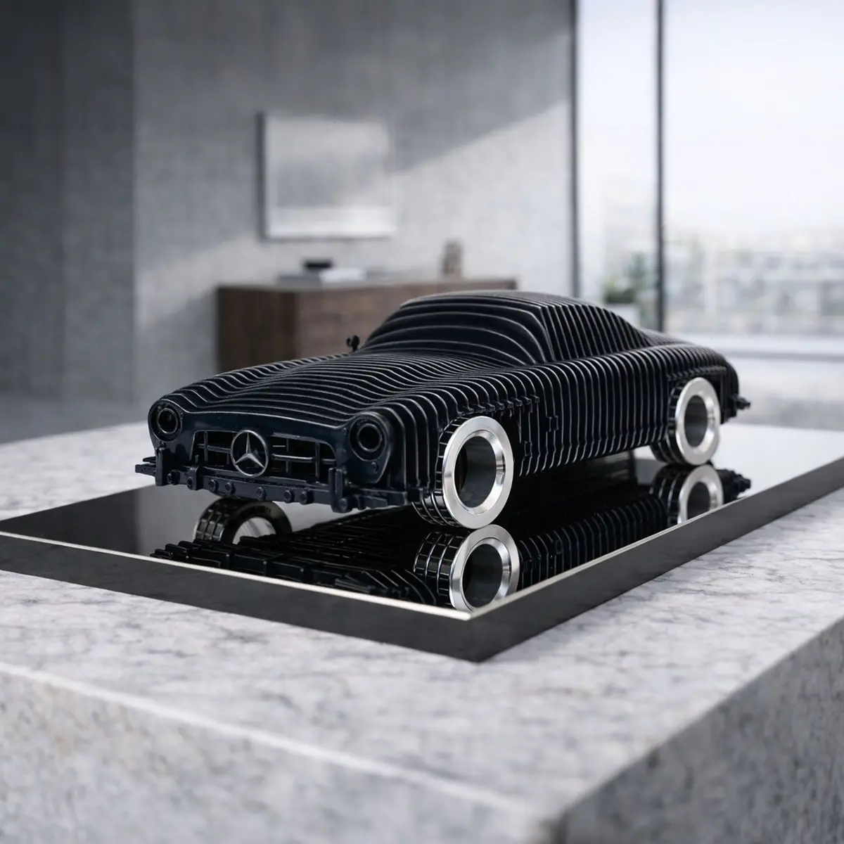 300Sl Metal Car Sculpture - Mt1494 1