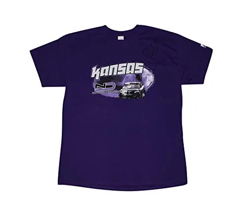 Autographed 2018 Natalie Decker #25 Kansas Race (Venturini Motorsports) Arca Series Rare Custom & Limited Signed Collectible Nascar Large Purple Shirt With Coa (1 Of Only 50 Produced) 1