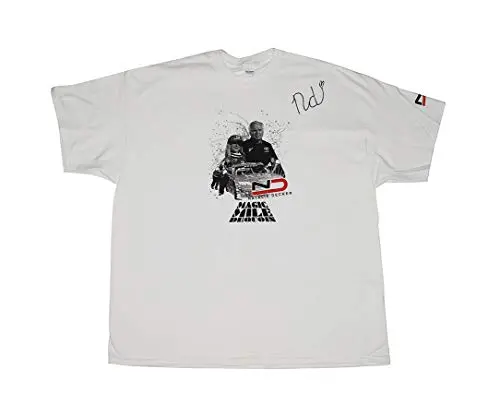 Autographed 2018 Natalie Decker #25 Dequoin Magic Mile Race Venturini Arca Series Rare Custom & Limited Signed Nascar Xxl White Shirt With Coa (1 Of Only 50 Produced) 1