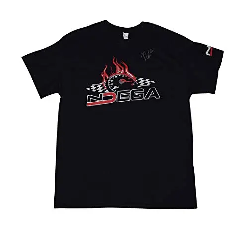 Autographed 2018 Natalie Decker #25 Talladega Race (Venturini Motorsports) Arca Series Rare Custom & Limited Signed Collectible Nascar Large Black Shirt With Coa (1 Of Only 50 Produced) 1