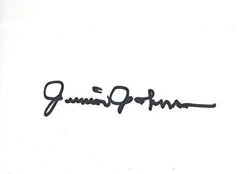 Autographed Junior Johnson (Vintage) Collectible Signed Nascar 3X5 Inch White Index Card With Coa (Perfect For Framing) 1