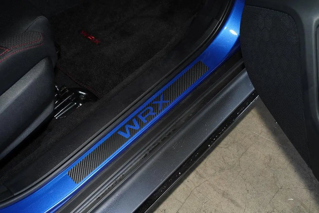 3D Carbon Door Sill Accent Overlay (Va/Vb) Fits 2015+ Wrx / Sti 1