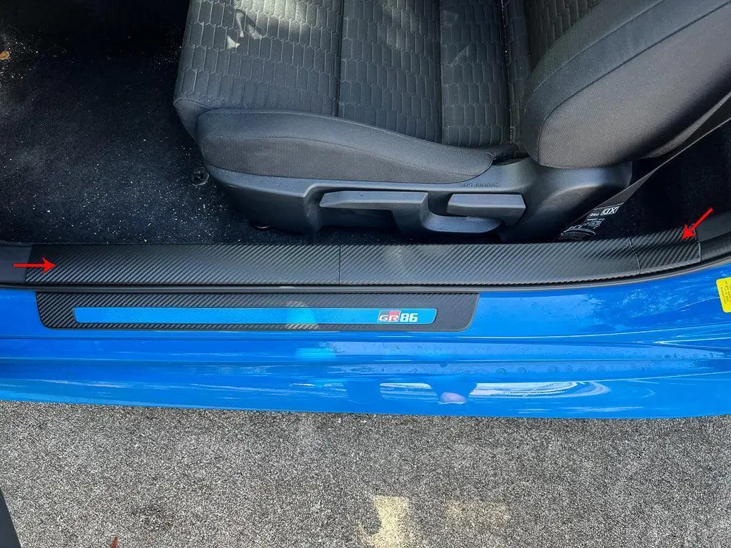 3D Carbon Door Sill Overlay Part 2 (Upper) - 2022+ Brz / Gr86 1